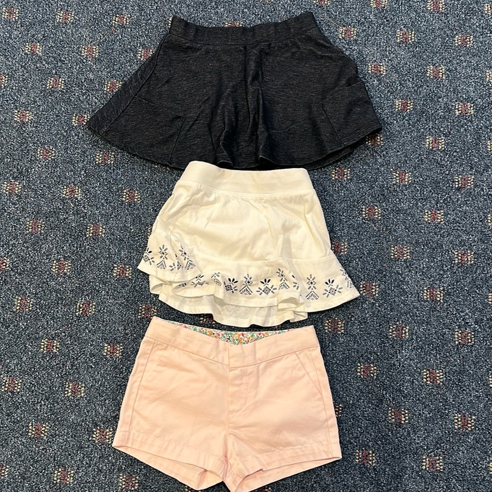 New without tags girls shorts and skirts size 4